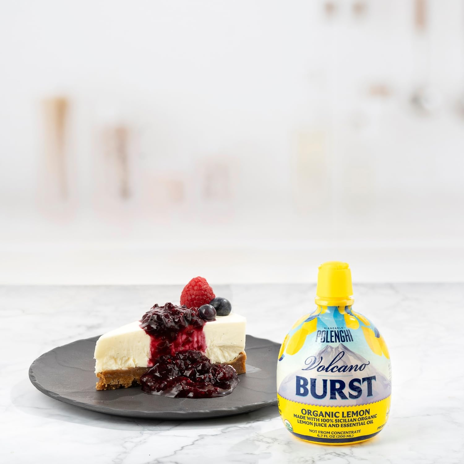 Italian Volcano Organic Lemon (Juice) Burst, 6.7-Ounce Containers (Pack of 6)
