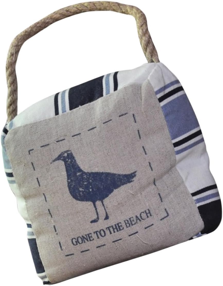 DOITOOL Mediterranean Style Cloth Door Stopper Collision Door Stop with Non Slip Base Home Decor for Bedroom Safety