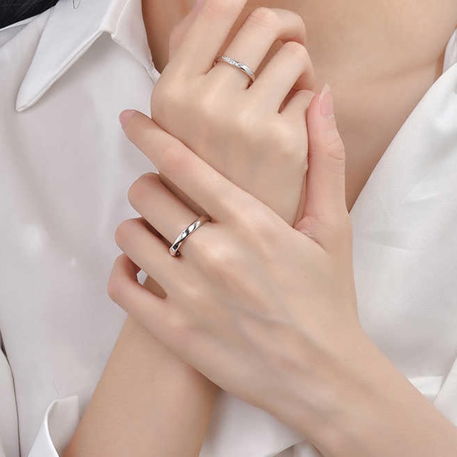 KnSam 950 Platinum/9K/14K/18K białe złoto pierścionek zaręczynowy prawdziwe, laboratoryjnie stworzony diament pierścionek ślubny klasyk, pierścionek złoty Au750/ 585/375, rozm. 47-70
