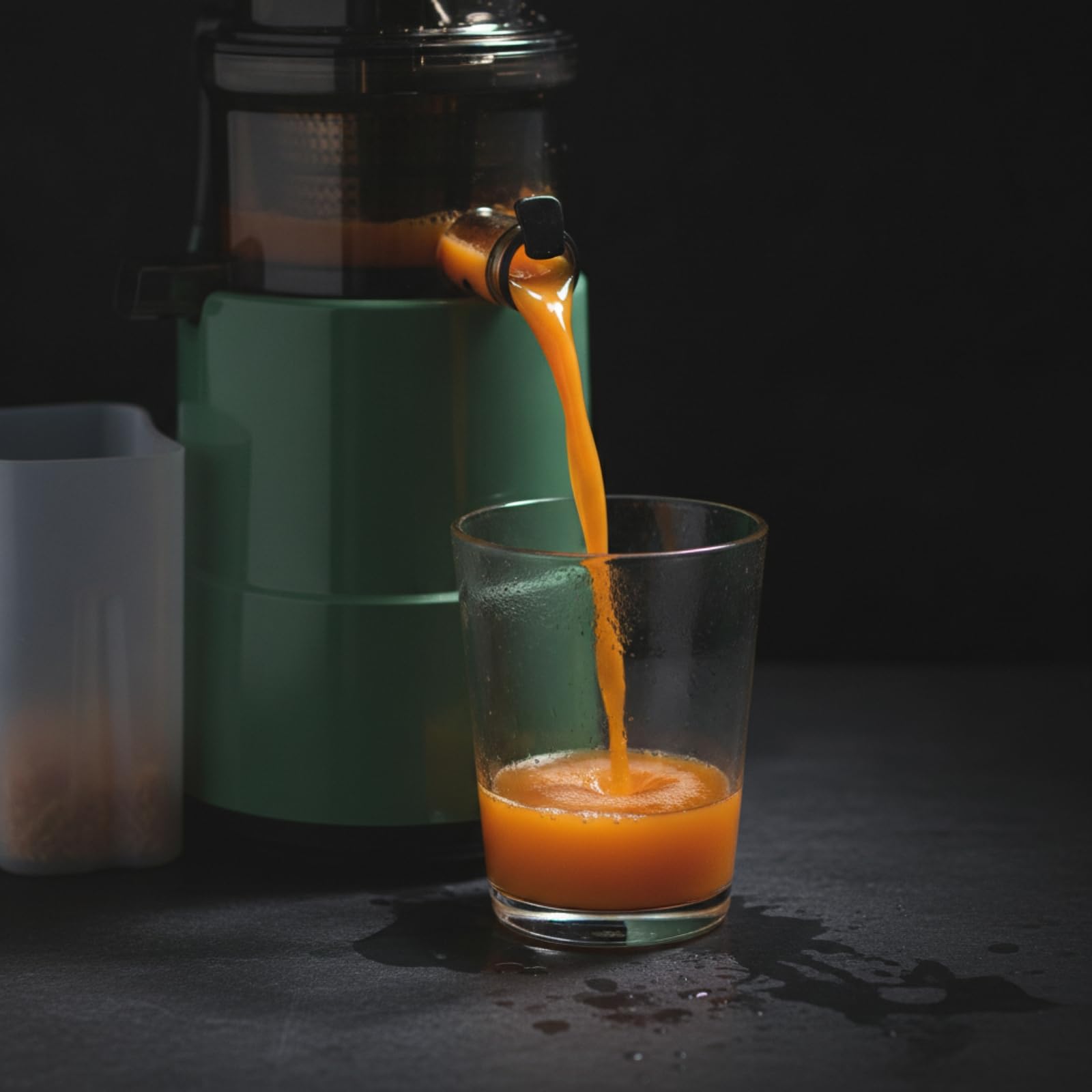 Estrattore di Succo Elettrico Estrattore Spremiagrumi Centrifuga Macchina per Succhi a Bassa Velocità con Tubo 80mm E Contenitore 1000ml per, Rosso, style to 2