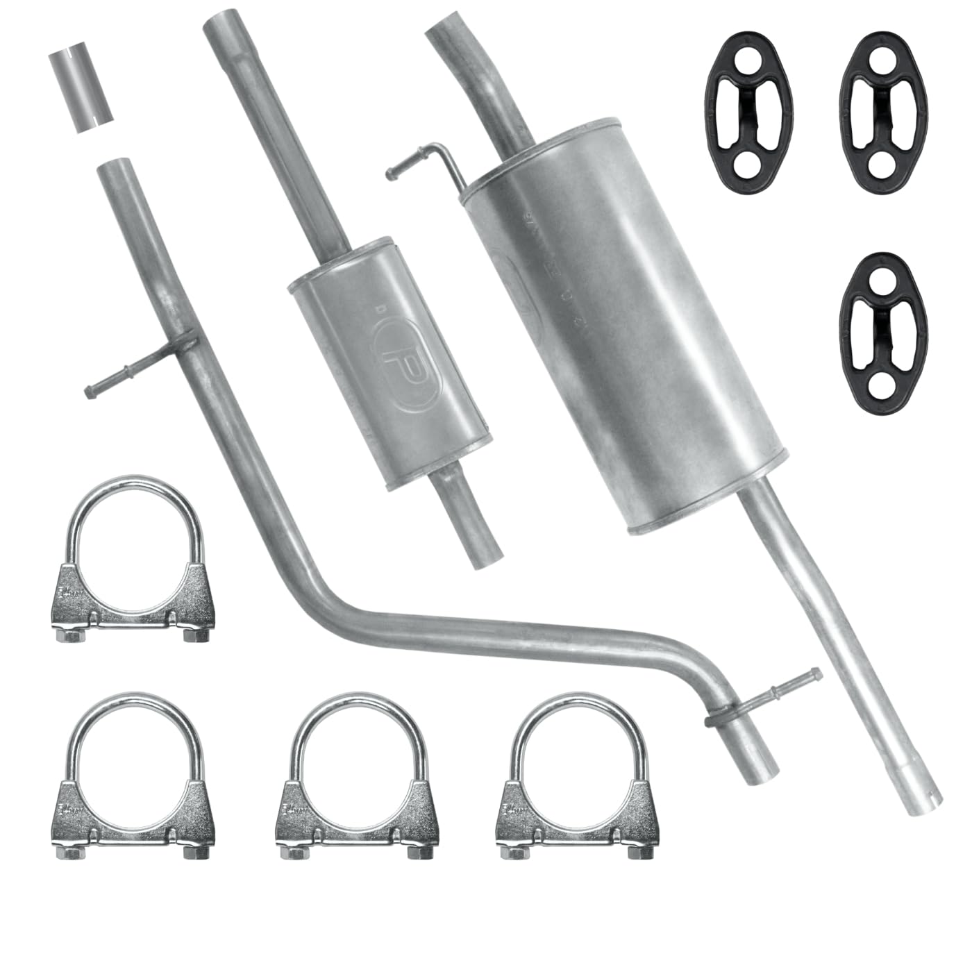 POLMOstrow Auspuff für Dacia Logan 1 I 2007-2013 | Mitteltopf und Endtopf, Motoren: 1.4 - 1.6, Kombi