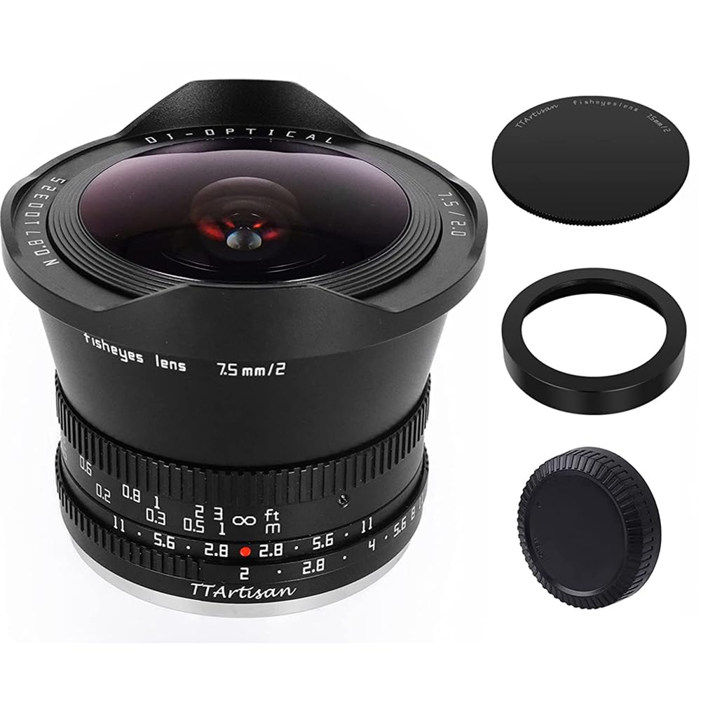 Amazon.co.jp: TTArtisan 7.5mm F2 APS-C 広角魚眼レンズ ND 1000 