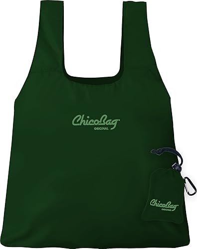 ChicoBag Bolsa de comestibles reutilizable compacta original, ecológica