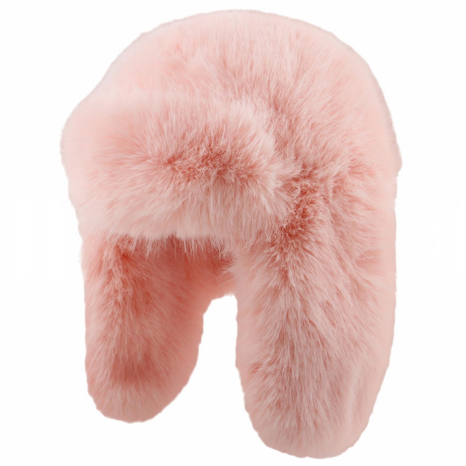 GIBZ Plush Trapper Hat for Women, Warm Winter Aviator Cap with Ear Flaps, Faux Fur Russian Hats, for Outdoor Travel Skiing