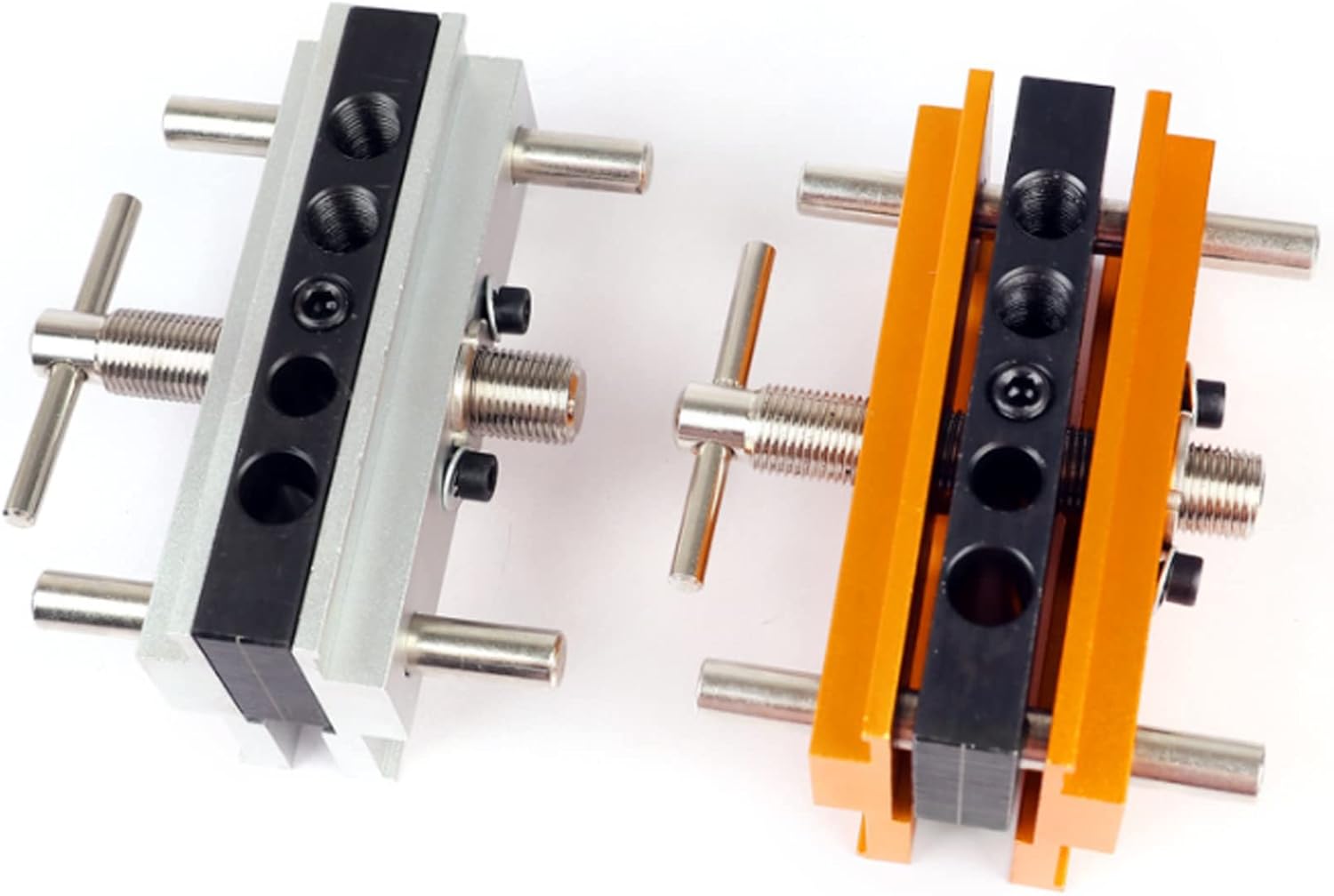 Carpenter Corner Clamp Woodworking Doweling Jig Drill Guide Locator Adjustable Drilling Guide Puncher Locator Tools