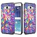 Galaxy J7 Case, Samsung Galaxy J7 [Shock Absorption / Impact Resistant] Hybrid Dual Layer Armor Defender Protective Case Cover for Galaxy J7 (Boost Mobile,Virgin,MetroPcs,T-Mobile), Rainbow Flower
