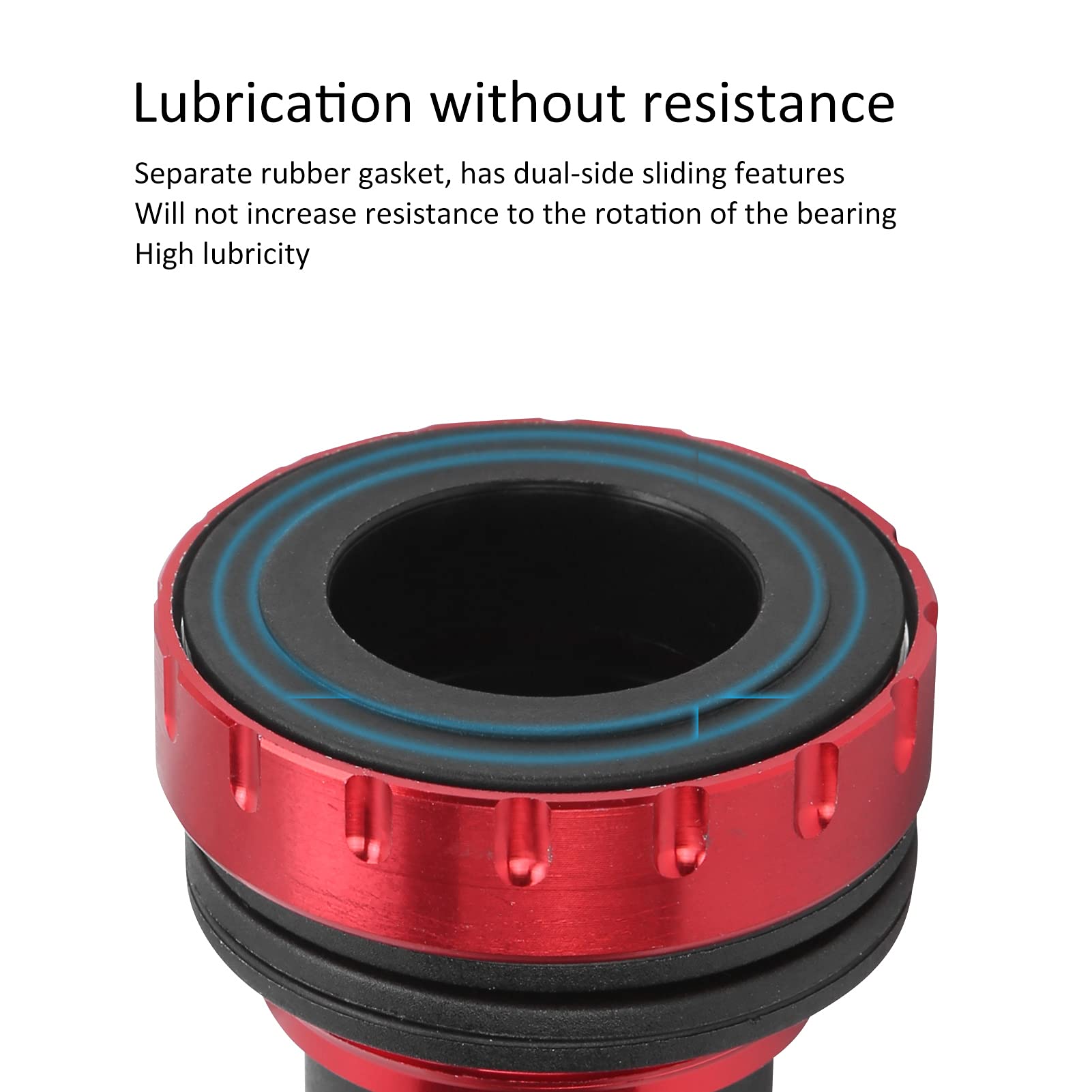 Boîtier De Pédalier En Alliage D'aluminium Noir Pour Vélo - Compatible BMX, VTT, Route - 68-73 Mm