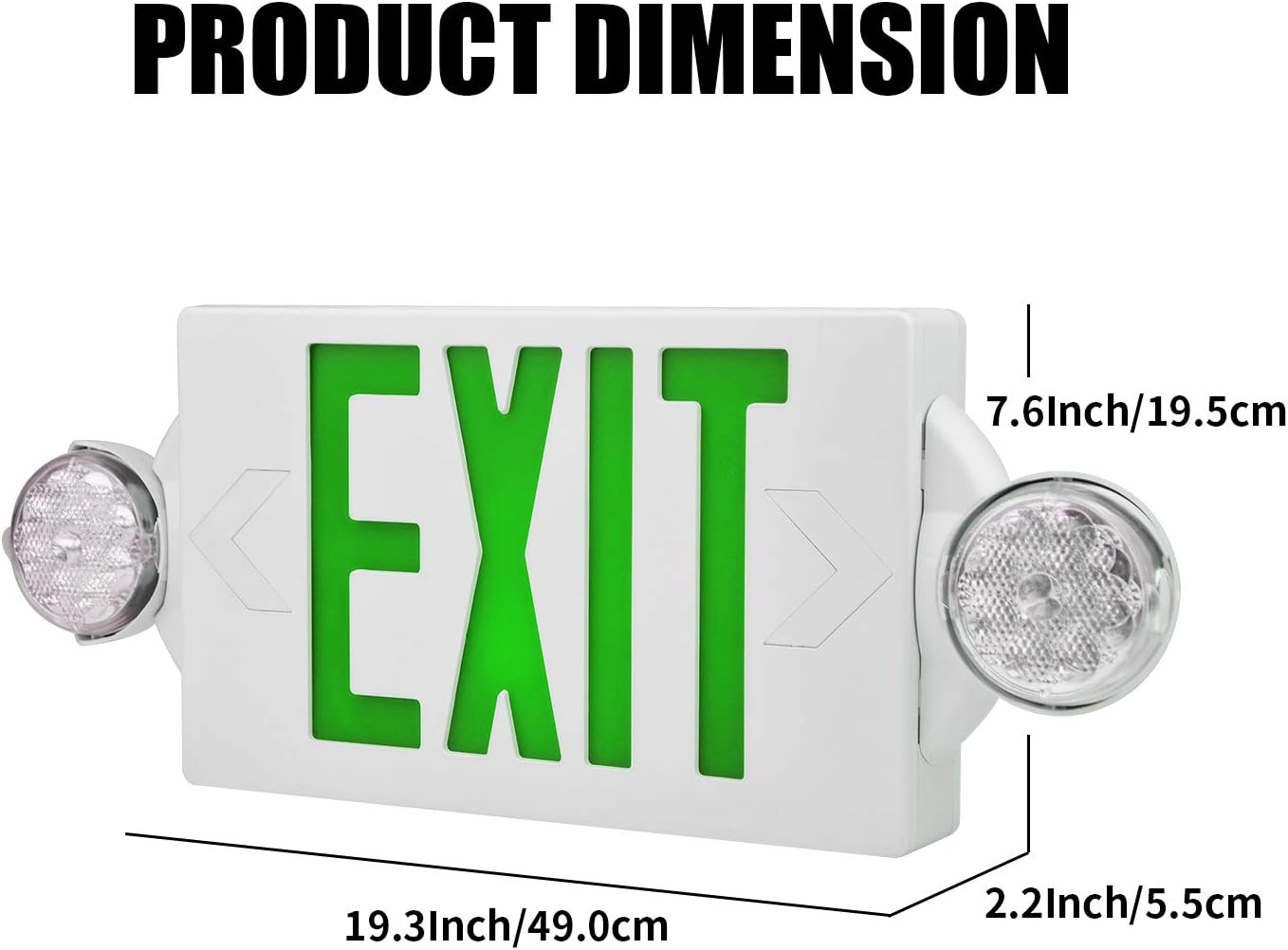 Free Shipping 🛒 YANREN Emergency Light Compact Combo Exit Sign Emergency, UL Certified Two LED Flood Lights Adjustable, Backup Battery, Exit Lighting, Commercial Grade, Fire Resistant (2Pack,Green) One-Day Sale: Up to 70% Off YANREN Emergency Light Compact Combo Exit Sign Emergency, UL Certified Two LED Flood Lights Adjustable, Backup Battery, Exit Lighting, Commercial Grade, Fire Resistant (2Pack,Green)