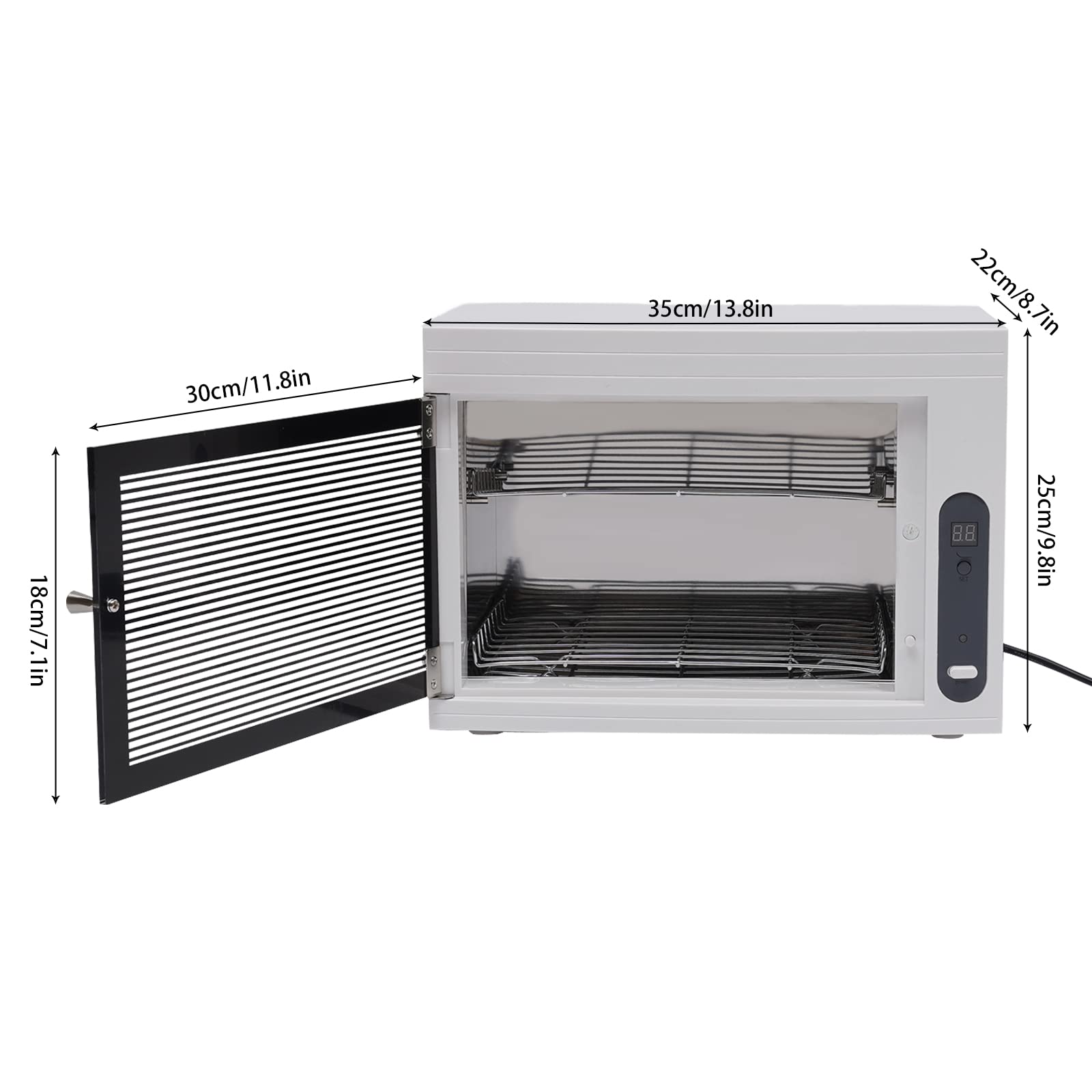 UV Desinfektionsschrank, 6w 220v UV Sterilisator, Sterilisationsgerät mit 3 Timer Modi für Kleidung Handtüchern Servietten Pinzetten
