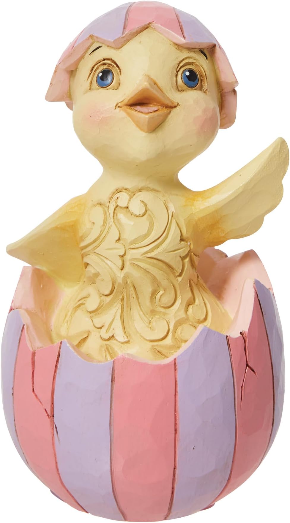 Jim Shore Heartwood Creek Chick in Easter Egg Miniature Figurine, 3.66 Inch, Multicolor