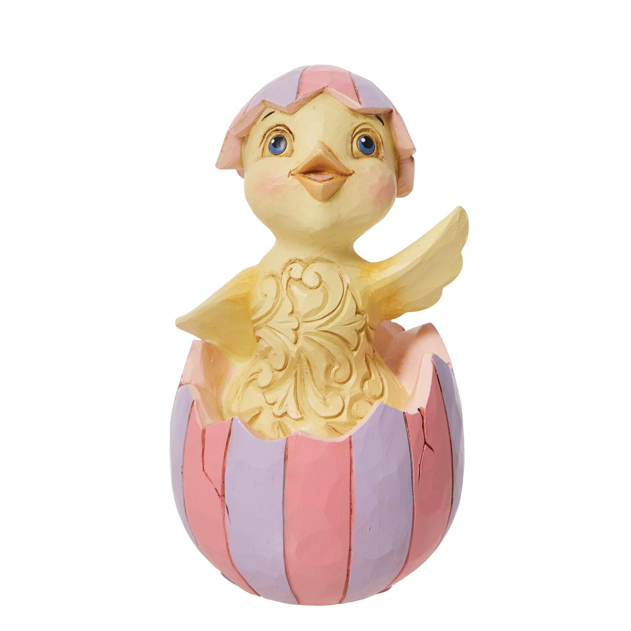 Figurine de poussin de Pâques Jim Shore Enesco miniature multicolore de 9,4 cm
