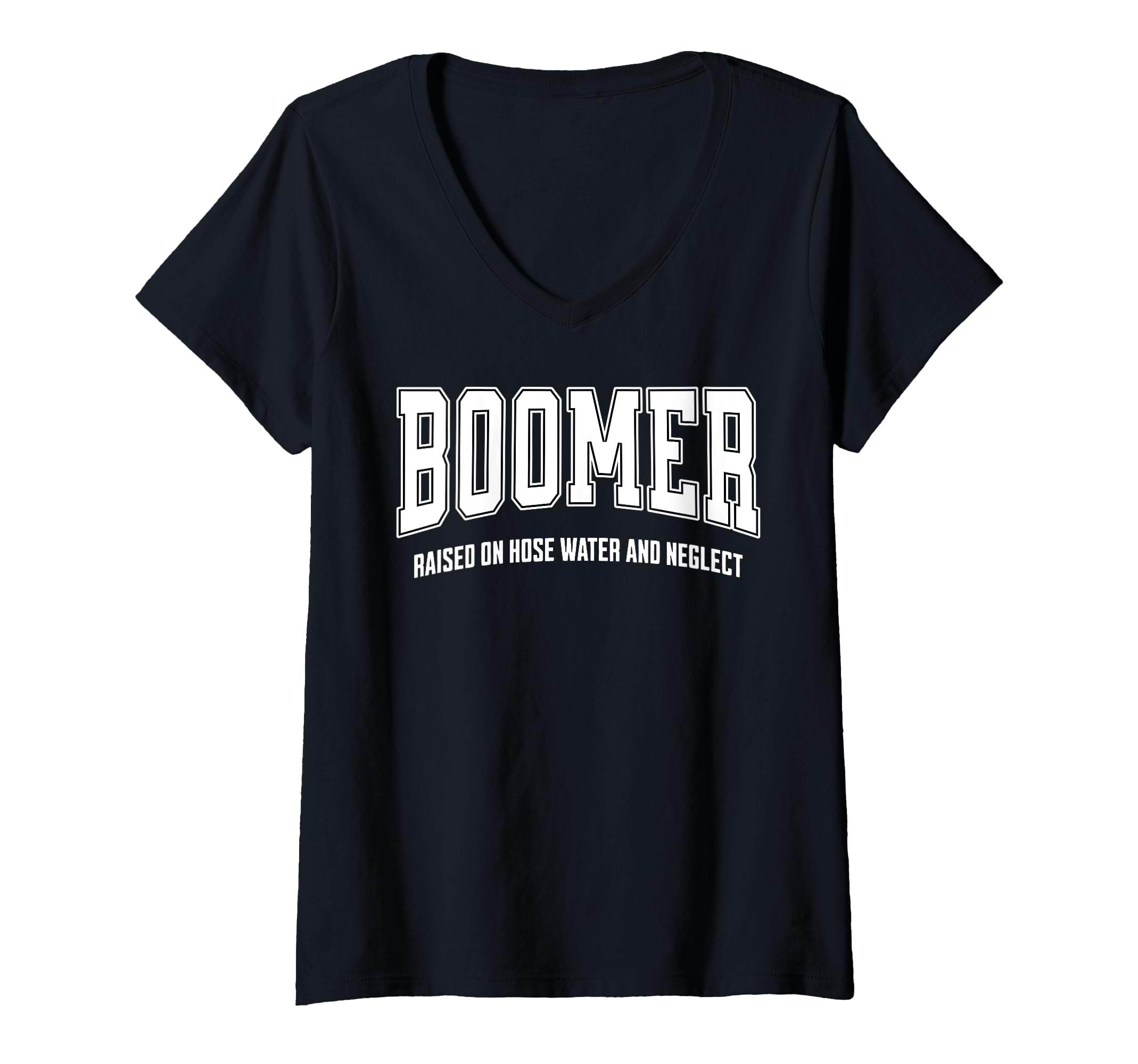 Womens (Baby) BOOMER RAISED ON HOSEWATER & NEGLECT V-Neck T-Shirt