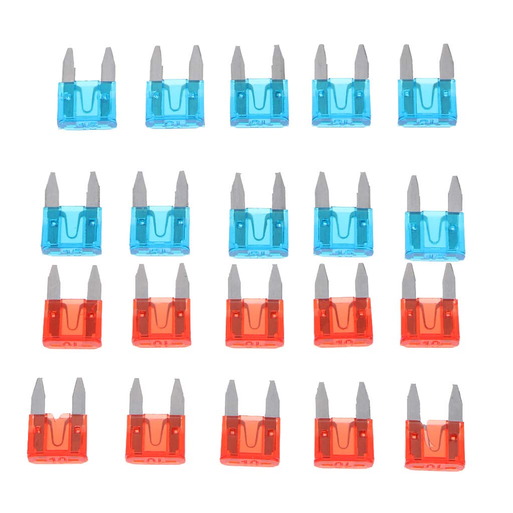 Enakshi® 20 Pieces Car Truck Motorcycle Circuit 10A 15A Mini Blade Fuse Assortment| Parts & Accessories | Car Electronics | Installation Products | Fuses & Fuse Holders-image-17