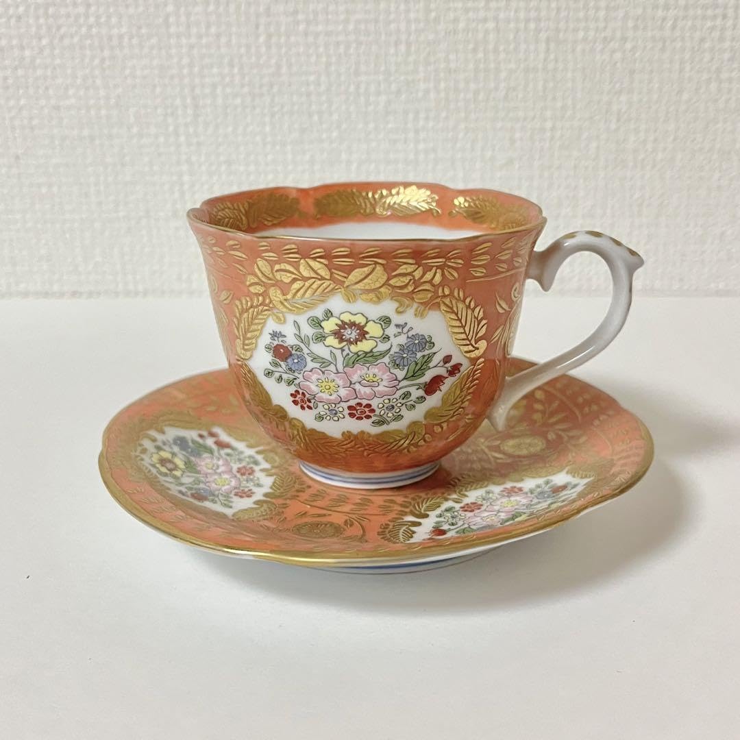 Amazon.co.jp: 有田焼 幸楽窯 ベルサイユシリーズ 錦緋色 カップ