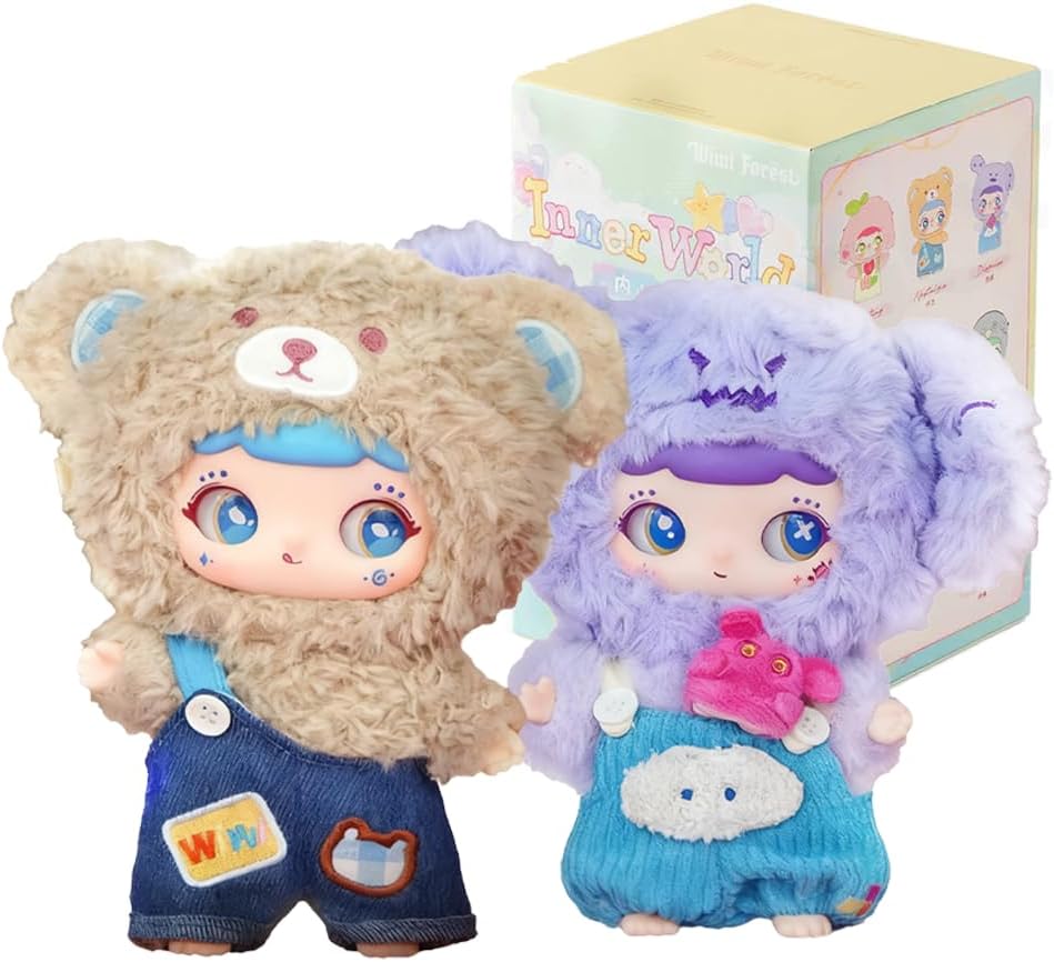 Wiwi Inner World Series Plush Blind Box 1PC (1 of 7 Possible Styles) Cute Figures Collectible Toys Birthday Gifts
