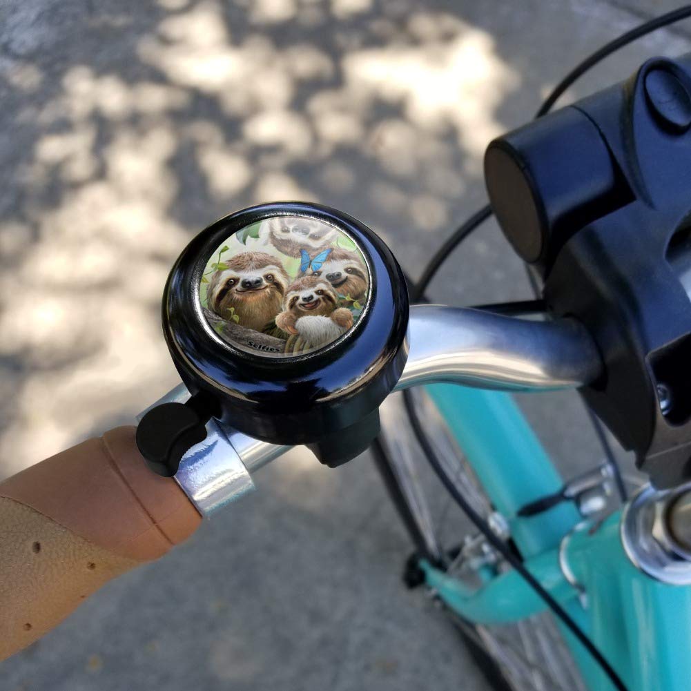GRAPHICS & MORE Sloth Family Selfie Bicycle Handlebar Bike Bell