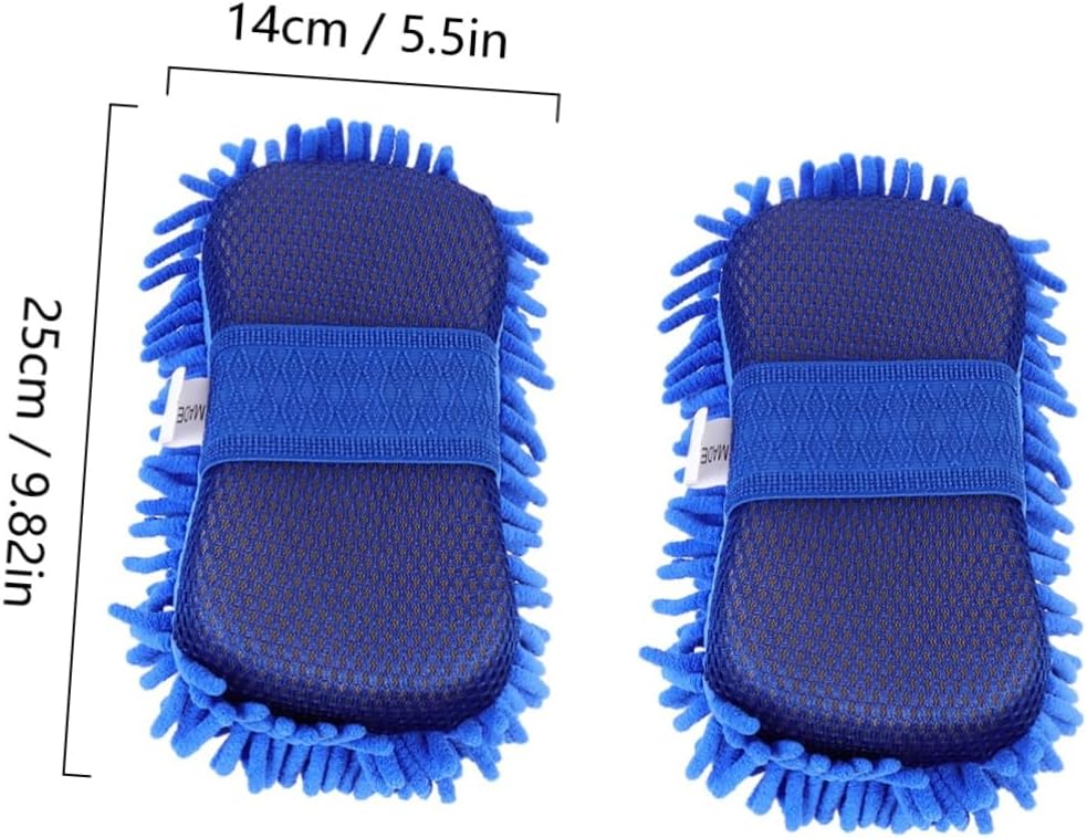 Cabilock 3sets Car Cleaning Gloves Durable Auto Cleaning Mitts for Scratch Car Wash Multi Purpose Tool and Bathrooms 2pcs*3
