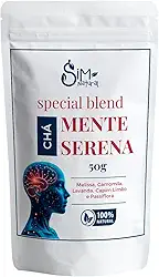 Chá Mente Serena Blend Chá Para Redução Ansiedade, Relaxamento Mental 50g
