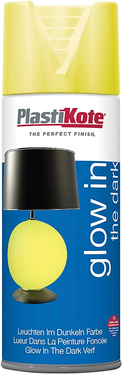 Plastikote Dark/Yellow Plasti-Kote X Glow In The Spray Paint 400Ml, Size 2