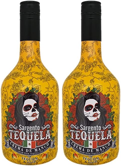 Crema de Mango con Agave Sargento Tequela de 70 cl - Espadafor (Pack de 2 botellas)