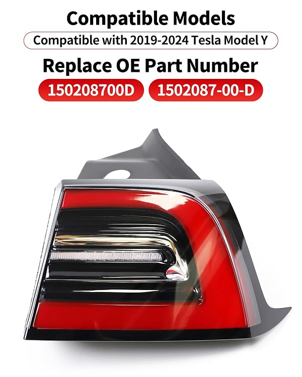 LIMBQS 4-PIN LED Tail Light Assembly Brake Outside Tail Lamp For Tesla Y by LIMBQS - Used condition - Image 2