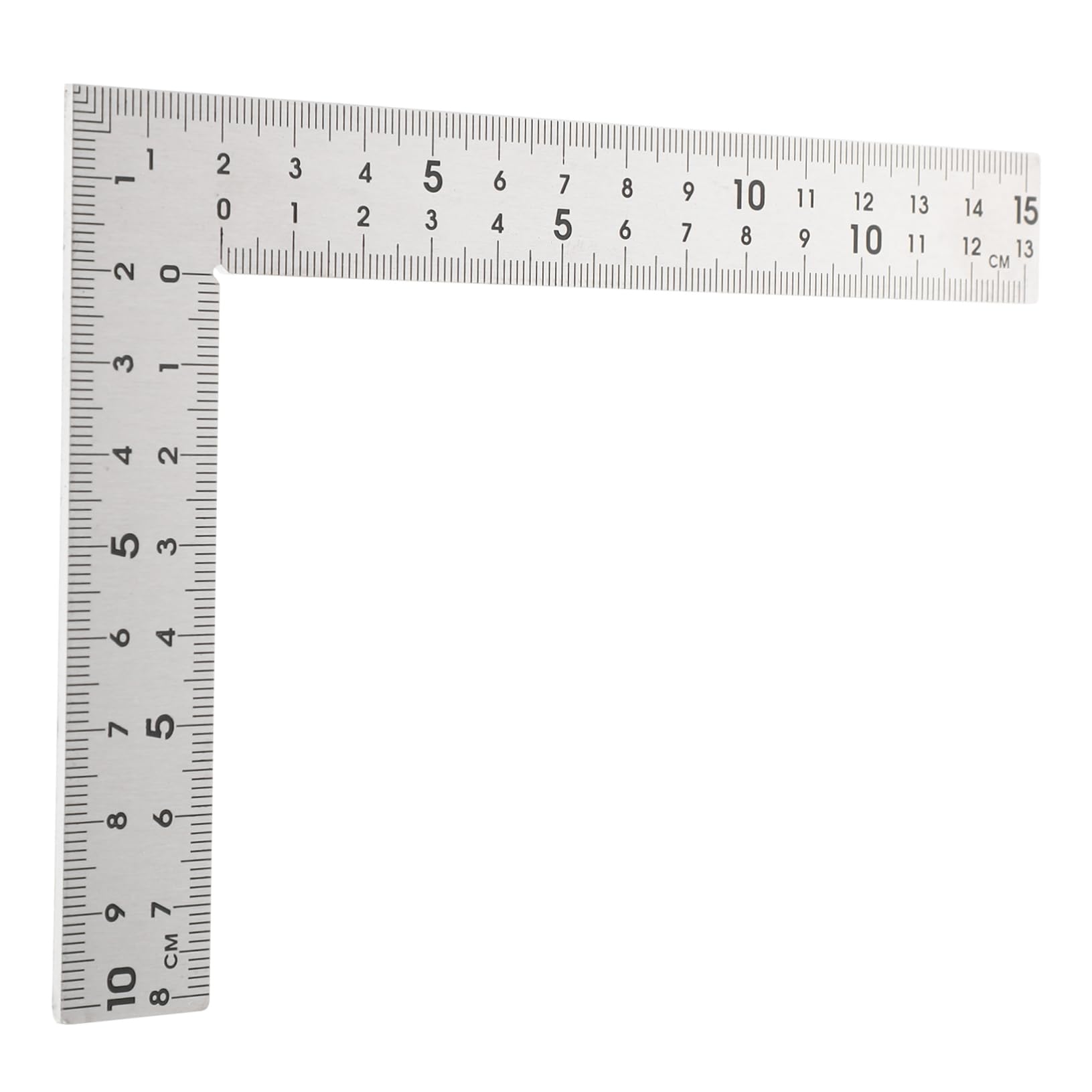 NULYLU Stainless Steel Framing Square Ruler 15x10cm Carpenter Square Tool for Woodworking
