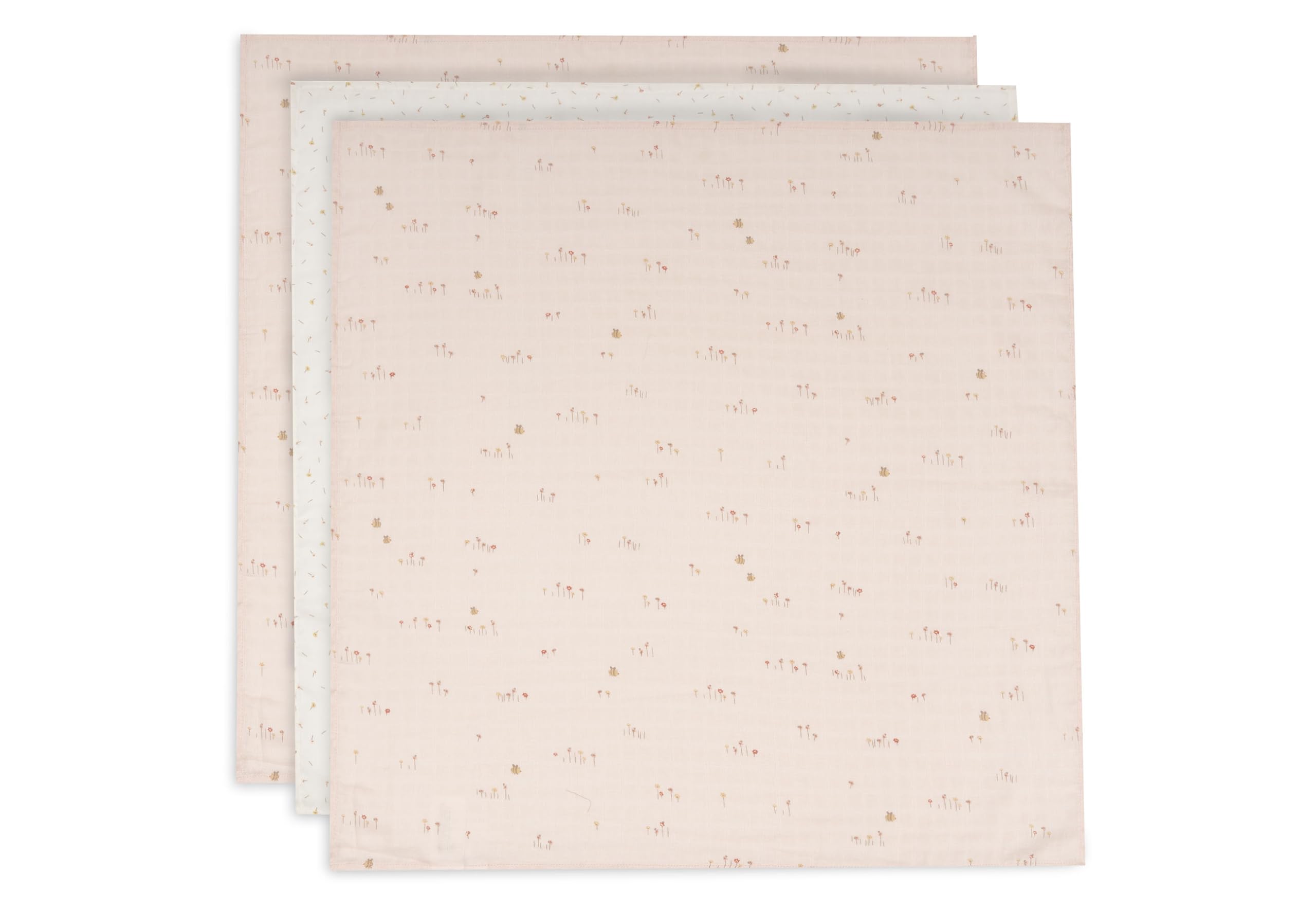 Jollein Panni mussola neonati 70x70 cm 3-pack 100% cotone antiruttino OEKO-TEX