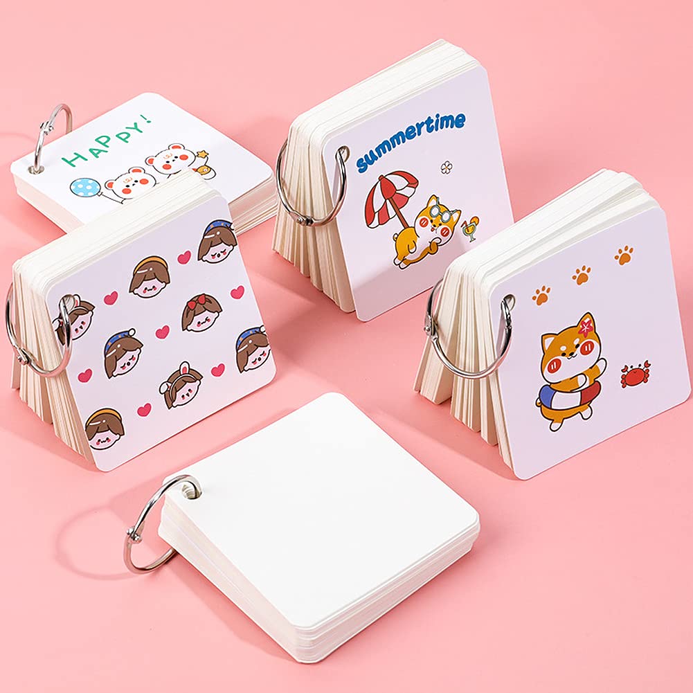 Amazon | 単語帳 80枚×7冊560枚 かわいい漫画の動物 単語カード