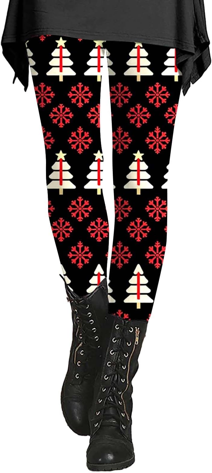 Women's Flared Bootcut Leggings - High Waisted Black Stretchy Yoga Pants