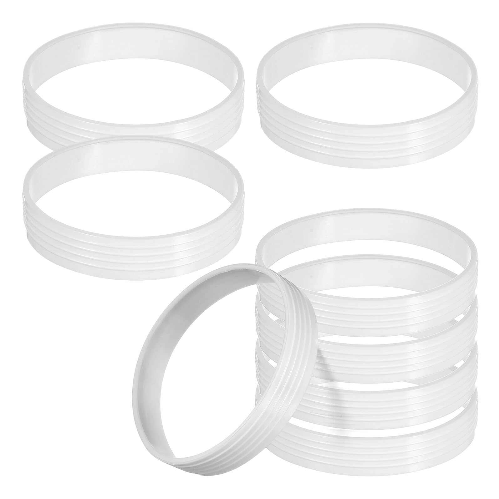 SOIMISS Anillos Blancos para Hoyos de Golf de 8 Piezas en Plástico PP