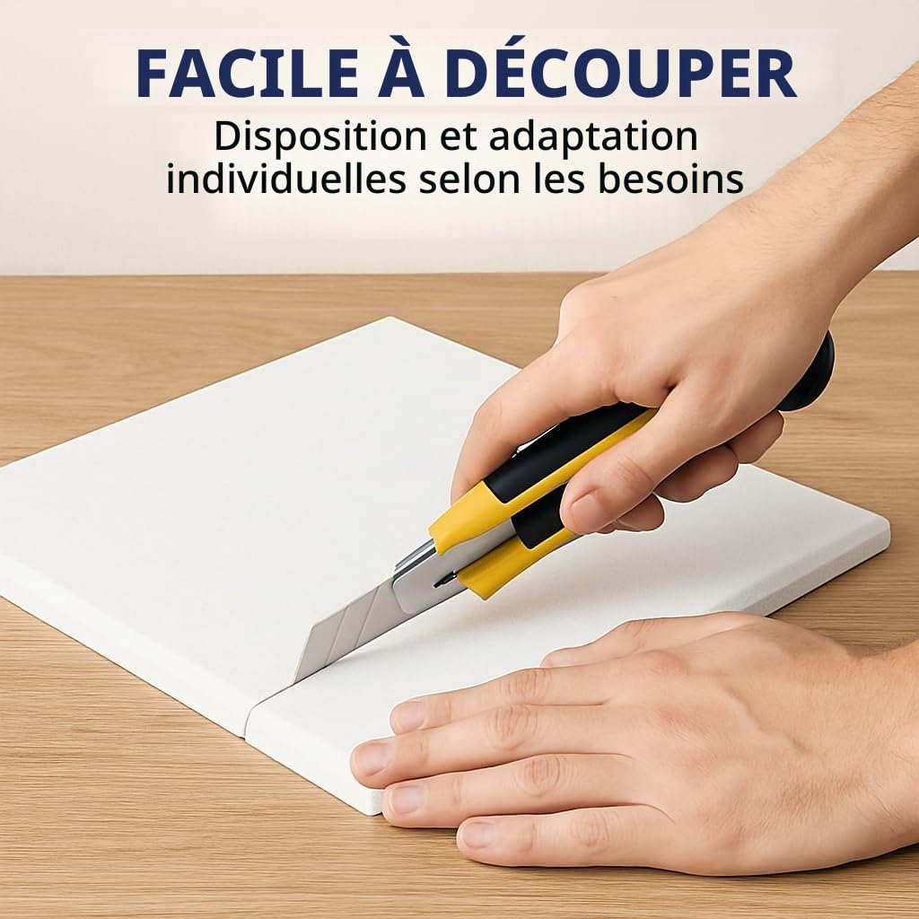 MatoSan® 30 Feuilles Panneau Acoustique Auto-Adhésif pour Isolation Acoustique Insonorisant Mur Haute Densité pour Mur Plafond Bois & Porte Panneaux Acoustiques Chambre Isoler Contre le Bruit