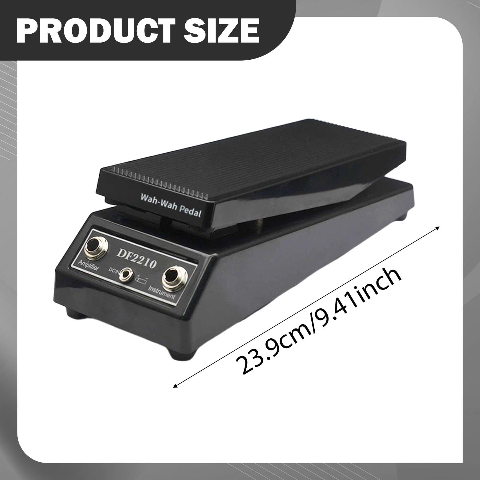 Amagogo Gitarrenpedal, rutschfest, tragbar, Effektpedal für Anfänger, Bühnenauftritte, Wah-sound