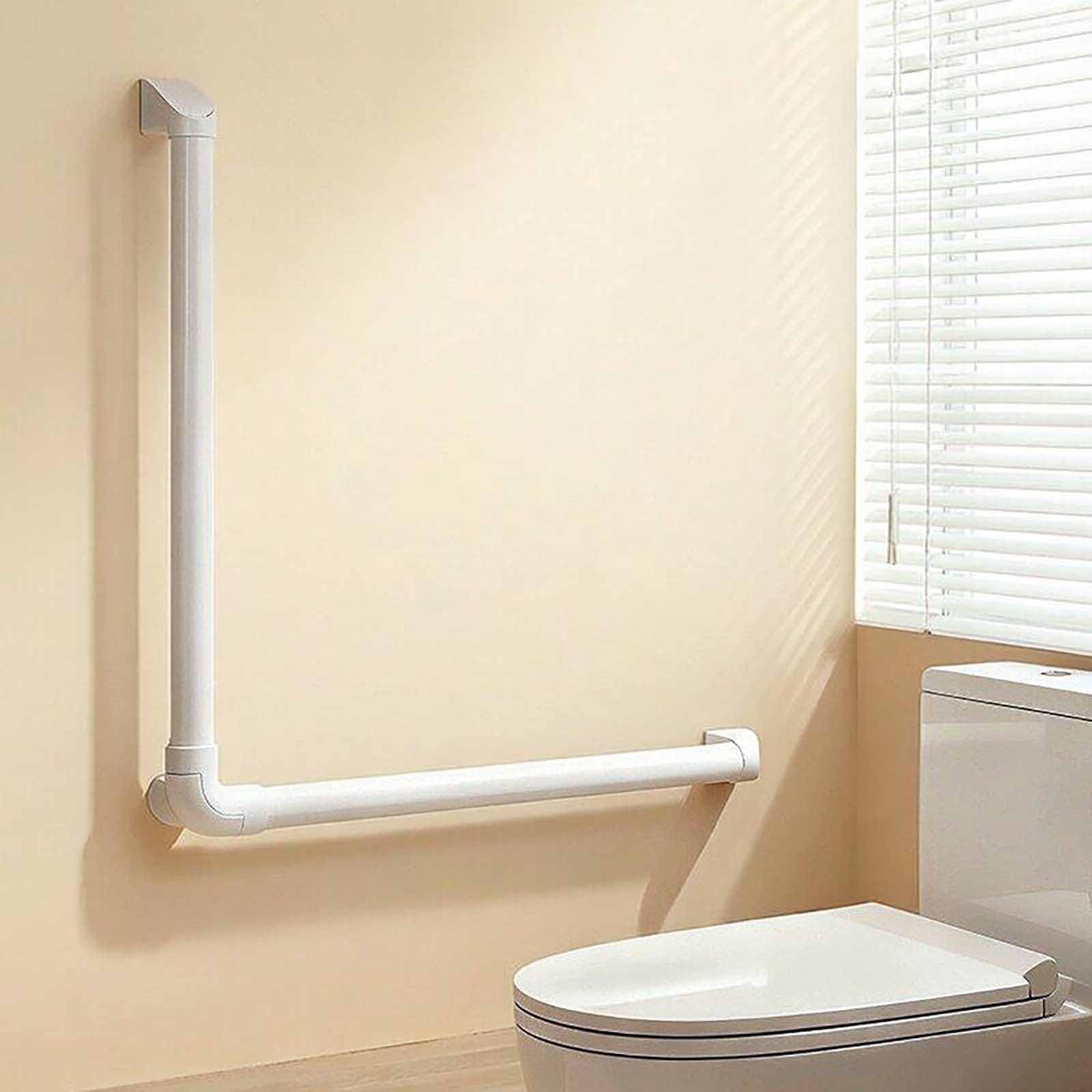 Barras De Apoyo para Baño, Asa De Ducha Antideslizante De Alta Resistencia, con Forma De L, De Montaje En Pared, para Esquinas De Baño, Uso Interior.(64cm)