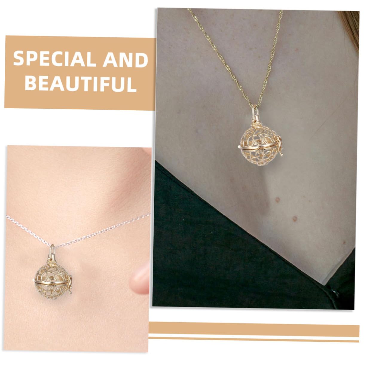GALPADA 15piezas Colgante Difusor De Aromaterapia De Locket De Esencial Hueco Color Dorado Para Perfumes y Mezclas Aromáticas Diseño Único y Personalizable