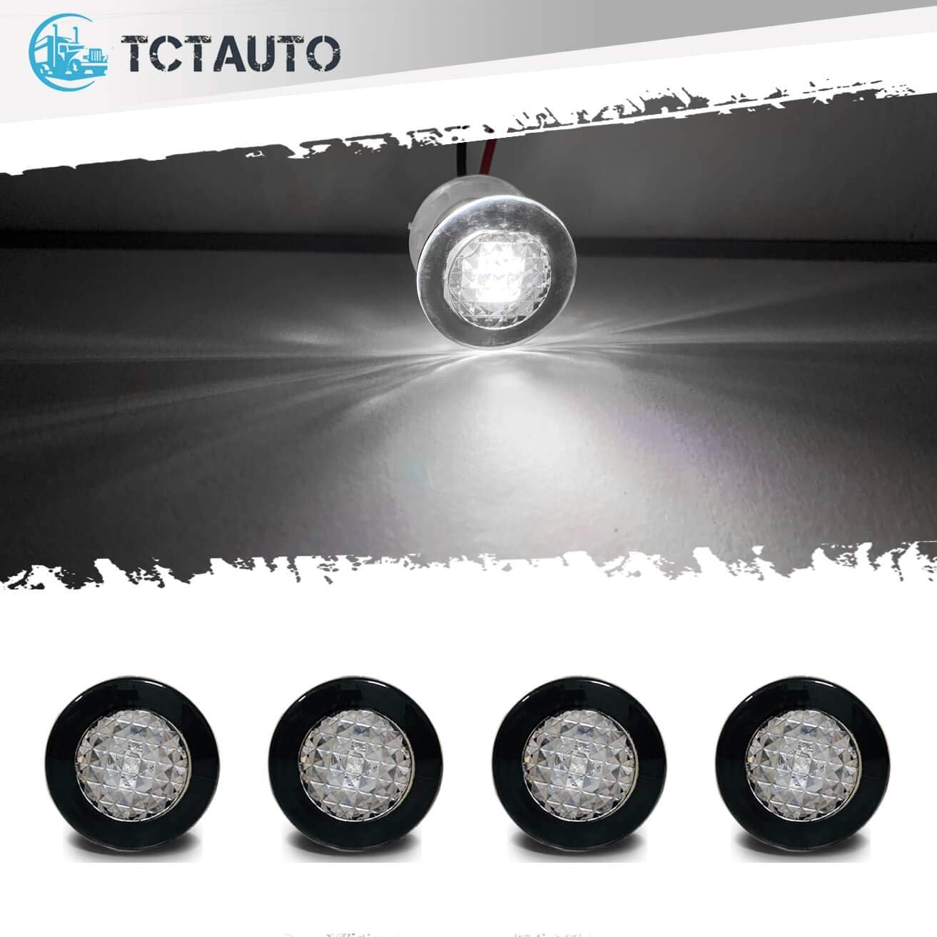Tctauto Livewell Marine Led Lights For Boats Courtesy Accent Exterior Interior Underwater Bait Tank Lighting Round Button Clear Lens Ip68 Waterproof 12v White Thru Hull Lights Pack Of 4 Tctauto Livewell Marine Led Lights For Boats Courtesy Accent Exterior Interior Underwater Bait Tank Lighting Round Button Clear Lens Ip68 Waterproof 12v White Thru Hull Lights Pack Of 4