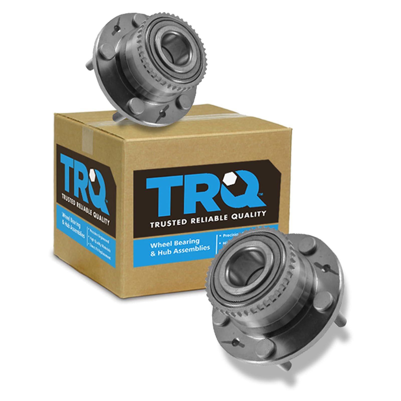 TRQ Left and Right Wheel Bearing and Hub Assembly Set 2 Piece
