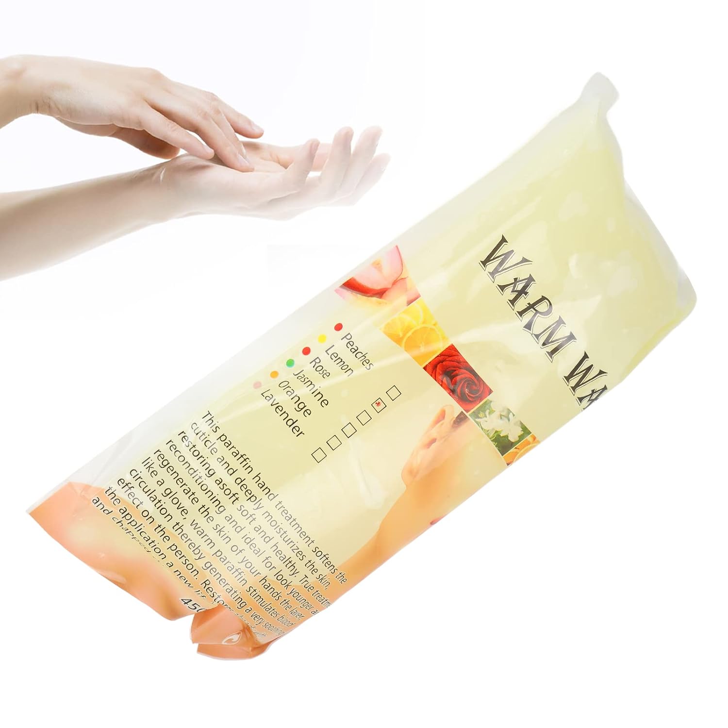 Paraffin Wax Machine Refills, Paraffin Wax Machine Refills Paraffin Wax Block Nourishing Hand Feet for Home Beauty Salon 450g Extra suitable for of skin(lemon)