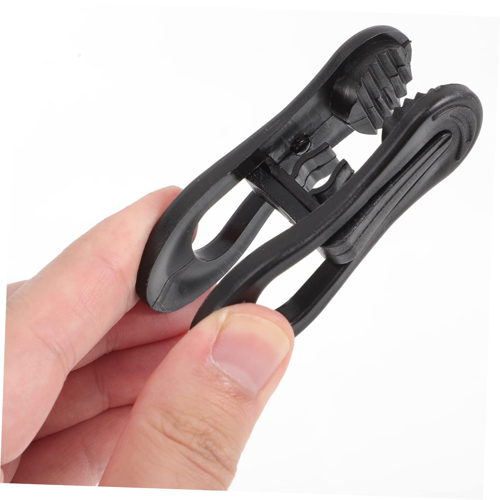 50 Stück Kleiderbügelclips Schwarze, aus Kunststoff für Kleidung | Starker Halt, Flexibles Verschieben, Ordnung im Schrank, Geeignet für Krawatten und Trocknen Draußen