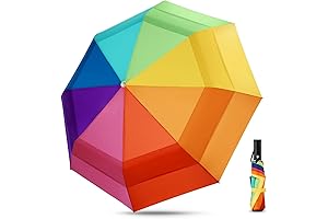 Rainbow Umbrella for Adults - Windproof & Extra Large
