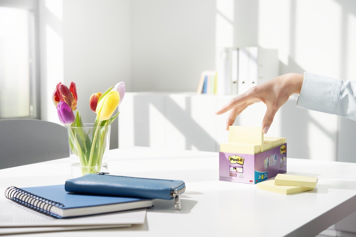 Post-it Super Sticky Foglietti Adesivi 76mm x 76mm Giallo 14+2 blocchetti 90 fogli