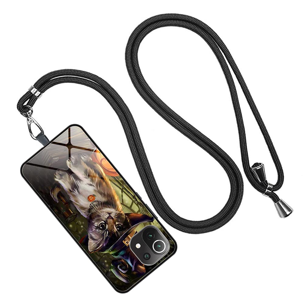 BRAND SET Custodia per Xiaomi Redmi 10 Antiurto Cielo Stellato Viola Modello Cover Posteriore in Vetro Temperato Morbido TPU Bordo in Silicone Bumper Case Protettiva-MHXK