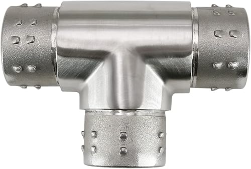 Miniatura 10 de Conector de barandilla de acero inoxidable 316 Conector de codo para tubería de calibre 16 de 2 pulgadas de diámetro exterior (acabado dorado