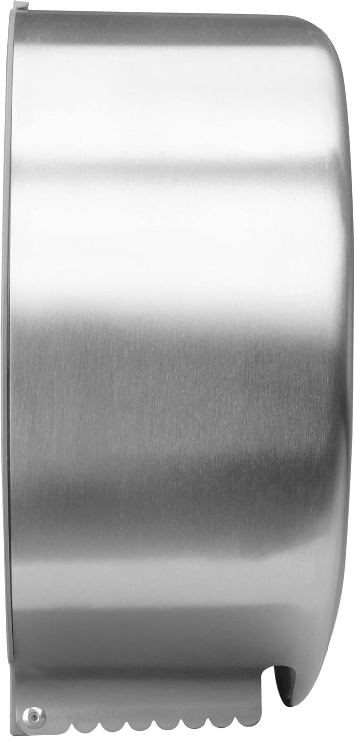 JOFEL - Toilet Paper Dispenser - Wall Mounted Jumbo Commercial Paper Dispenser - High Capacity - 9" Roll Capacity - Manufactured in Stainless Steel - Futura Line
