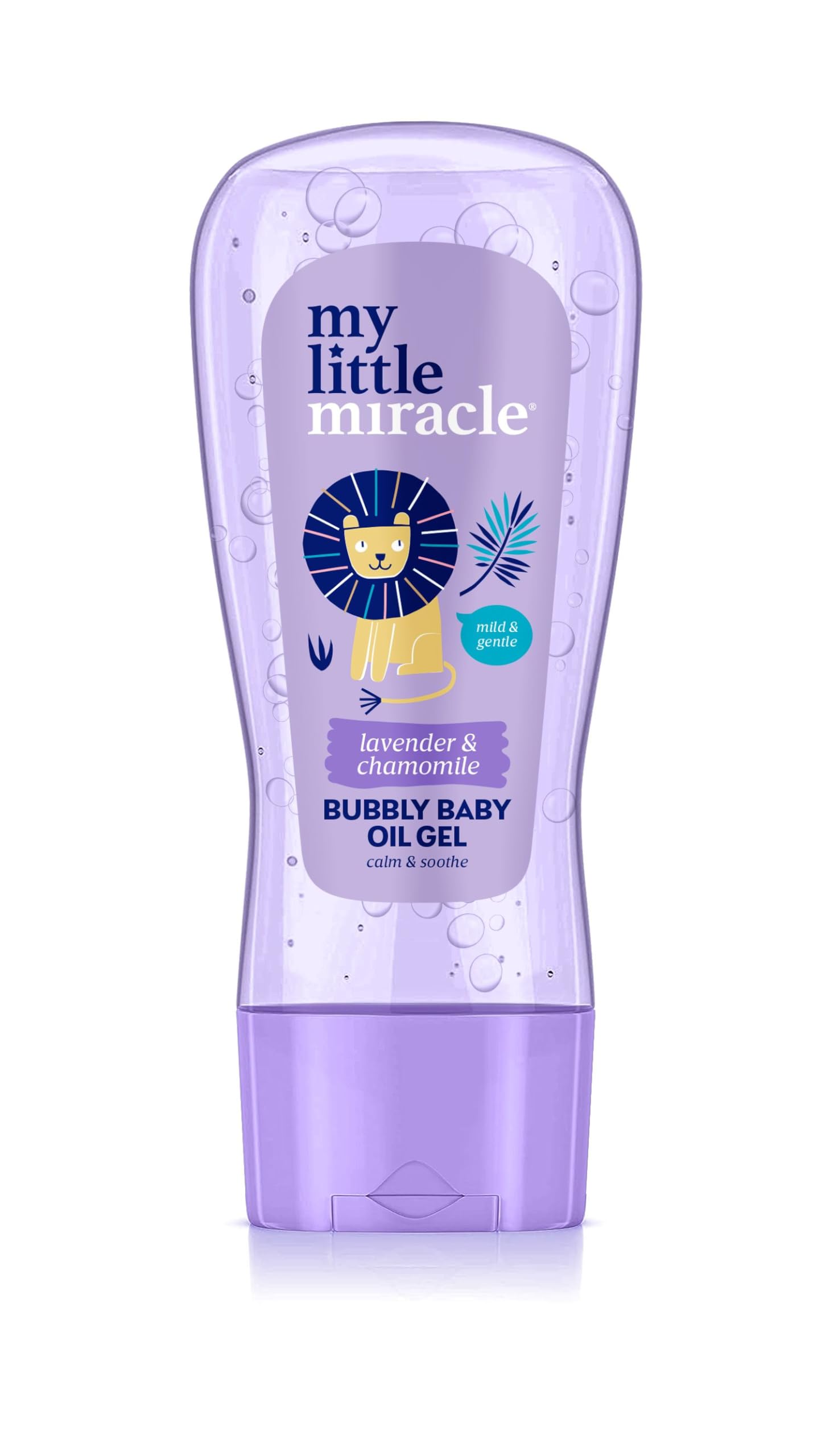 My Little Miracle Bubbly Baby Oil Gel Lavender & Chamomile Ideal for Baby Massage Calming & Soothing, Prevents Dryness 200ml