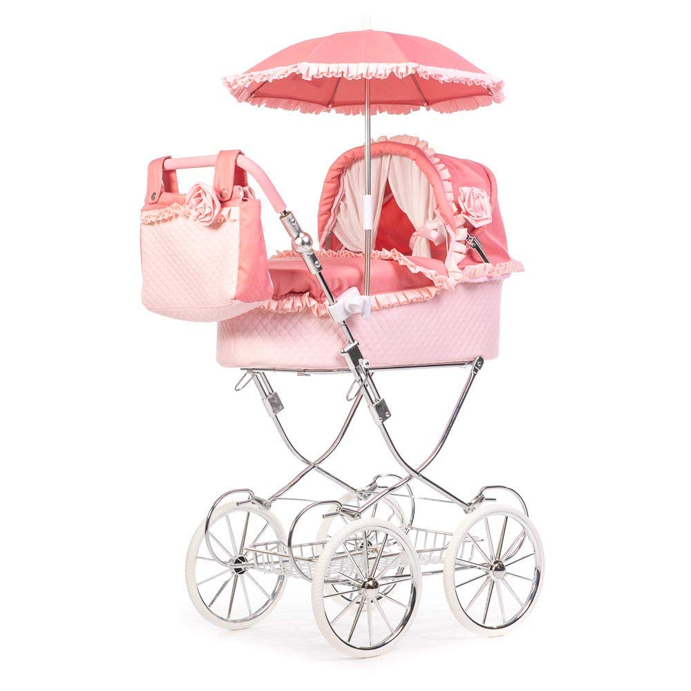Roma Annie Amy Childs Klassischer Puppenwagen, Rosa, 3–16 Jahre