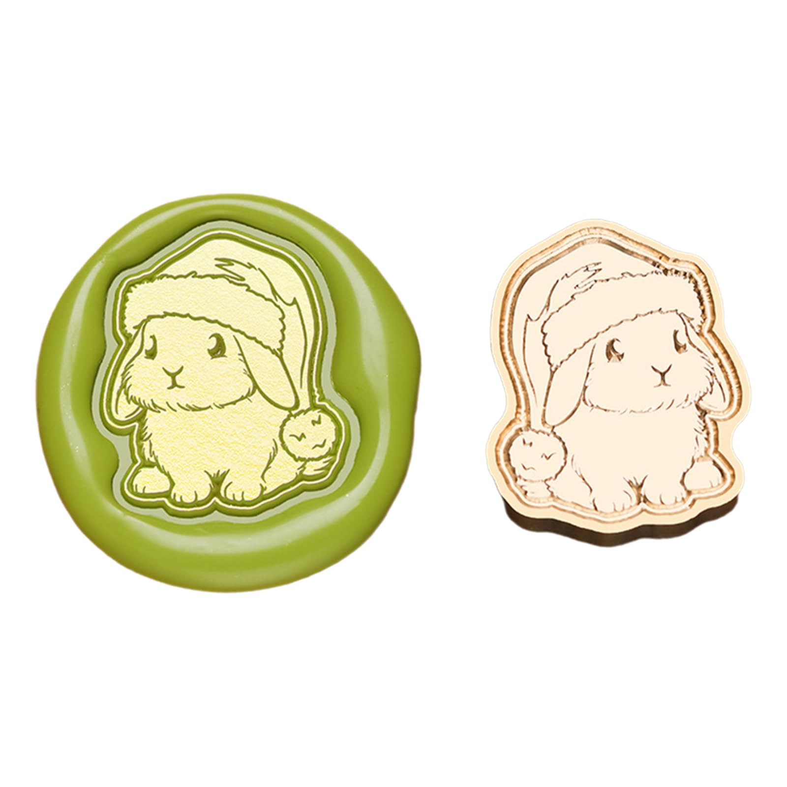 Tsophreniq Christmas Seal Stamp Head Replacement, Embossed Seal Stamp Head for Envelope, Invitations Scrapbooking Decoration Cookie