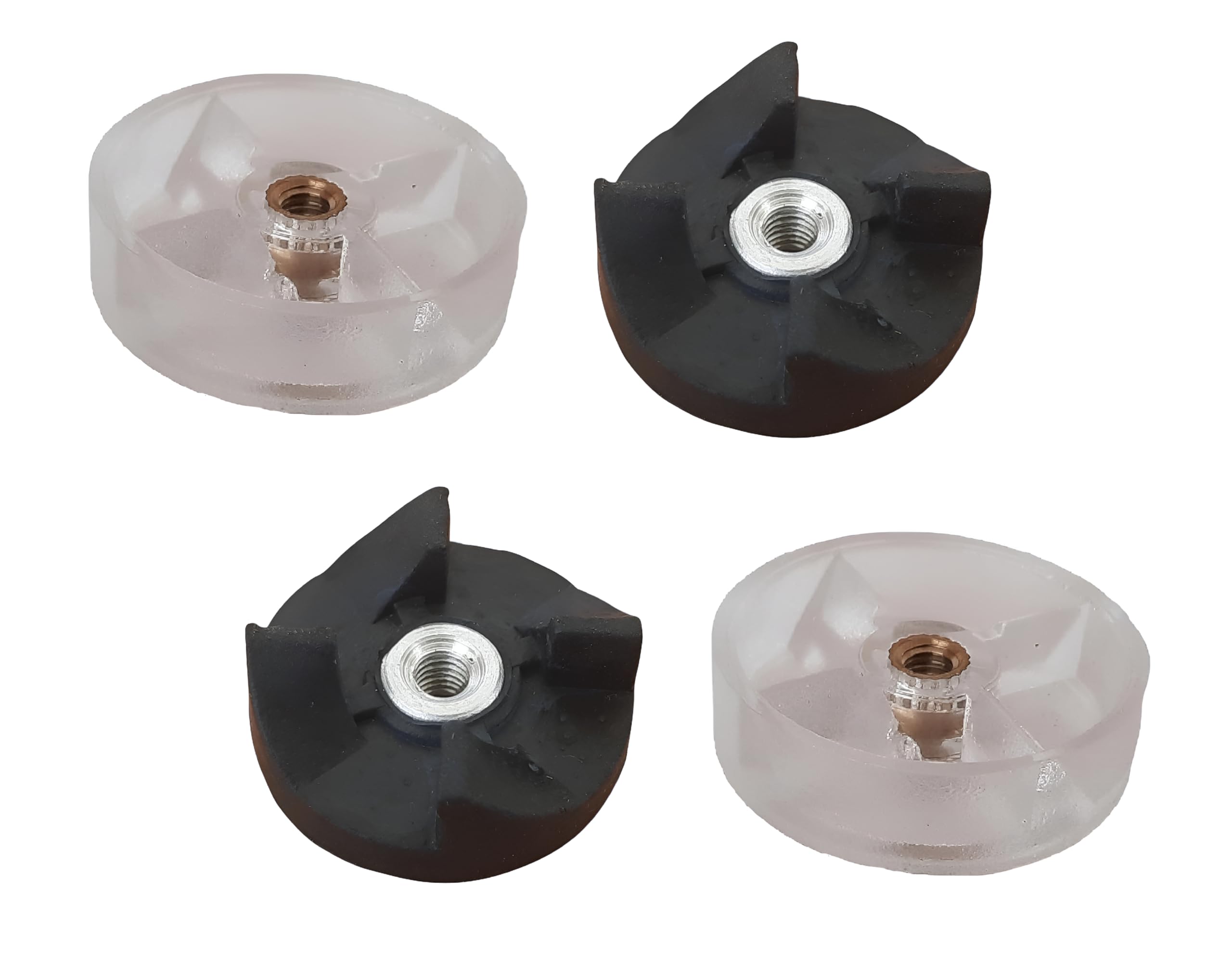 "WONDER CHEF Nutri Blender" 2 Motor+2Jar Couplers | Nutri Blender Replacement Parts (Multi Color, Plastic) (4 Units)