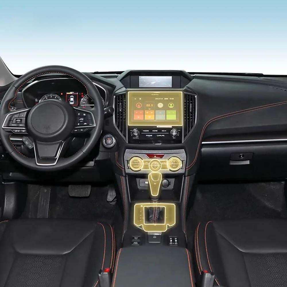 Película protectora de TPU para consola interior de coche Subaru XV 2018-2023 8