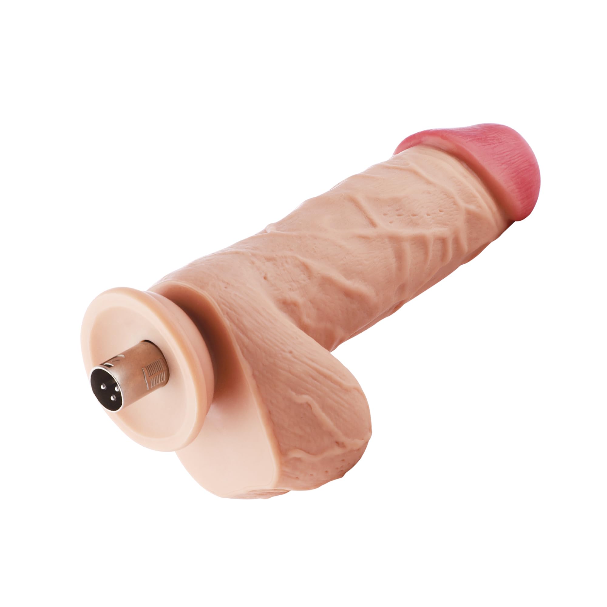 Accessori per macchine del sesso Giocattolo 3XLR Falli realistici, 3 connettori XLR Falli flessibili con sfere per macchine di spinta Accessori Falli realistici Giocattoli sensoriali per adulti
