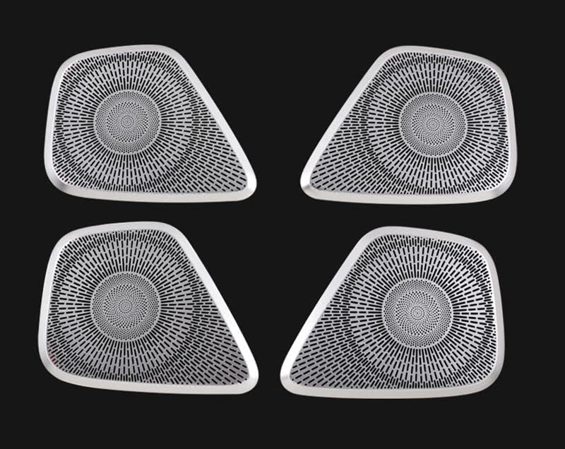 New Protective Inside Door Sound Covers Compatible with Mercedes Benz GLA 2020-2023 GLA200 GLA220 GLA250 (Silver)